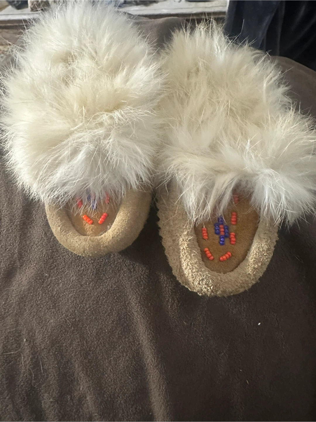 Handmade Fur Moccasins