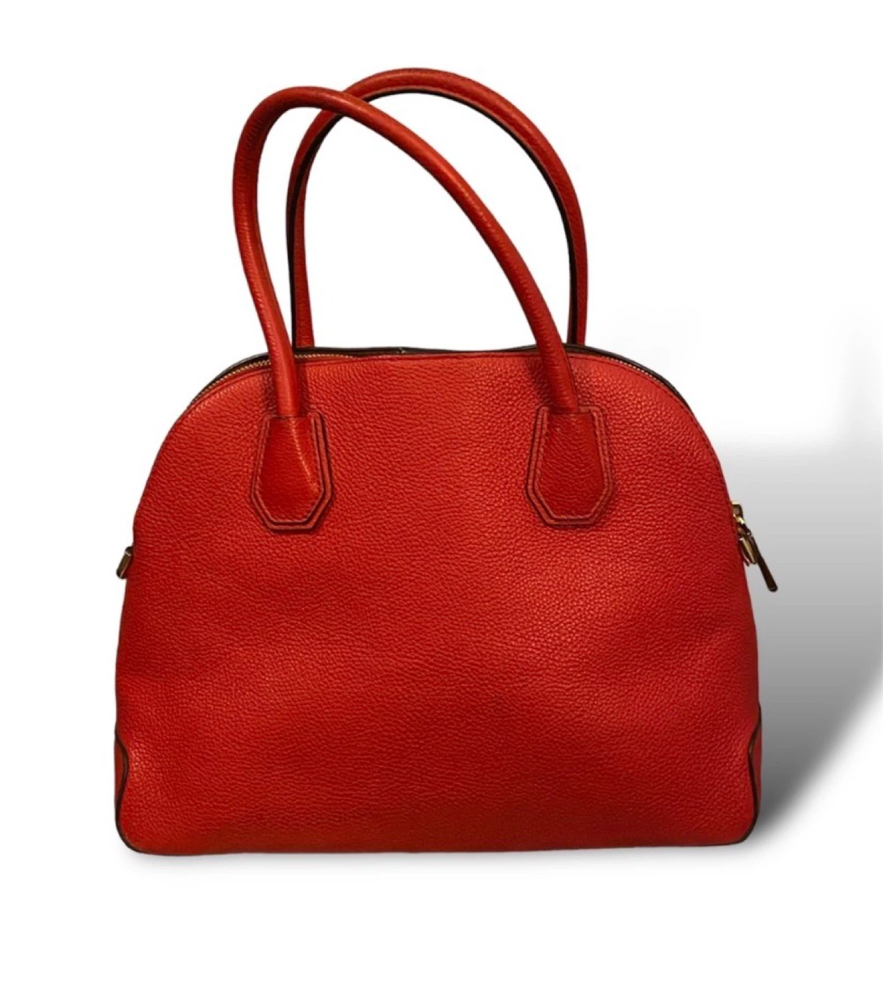 Michael Kors Red Leather Dome Satchel - photo 2