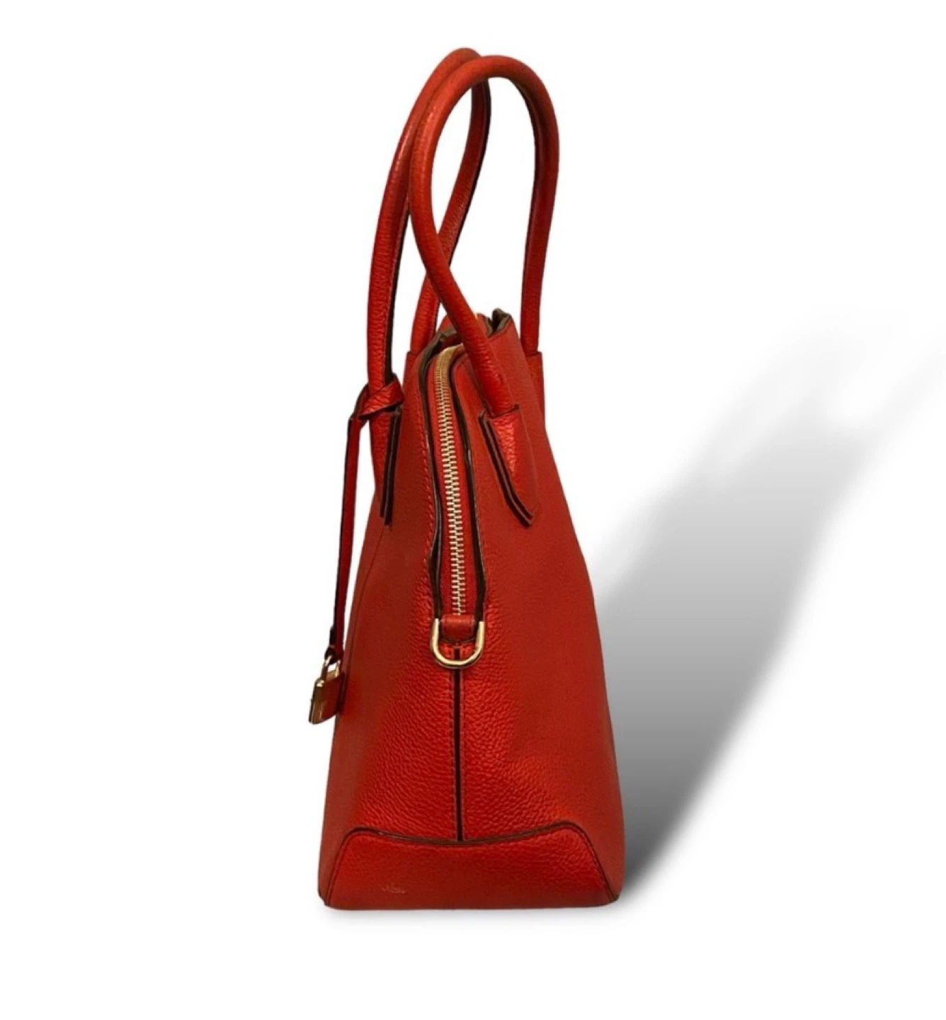 Michael Kors Red Leather Dome Satchel - photo 4