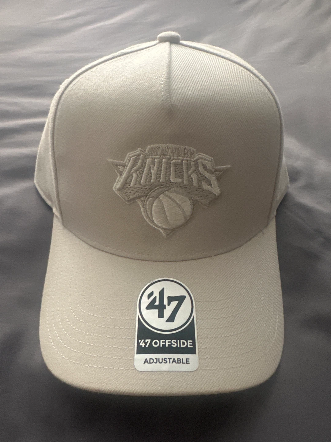 47 Brand Knicks Ballpark Offside Cream Hat - OSFA