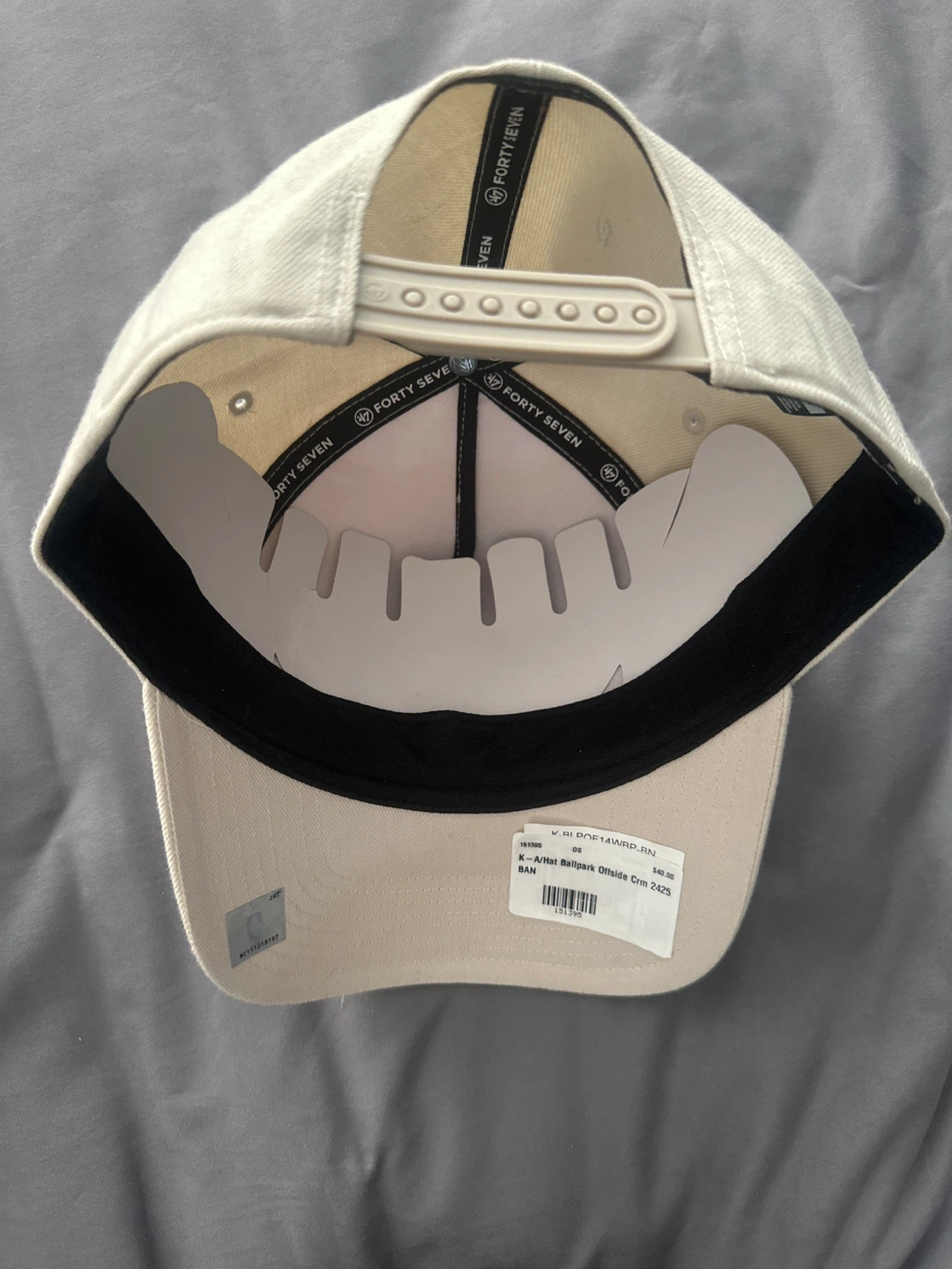 47 Brand Knicks Ballpark Offside Cream Hat - OSFA - photo 4