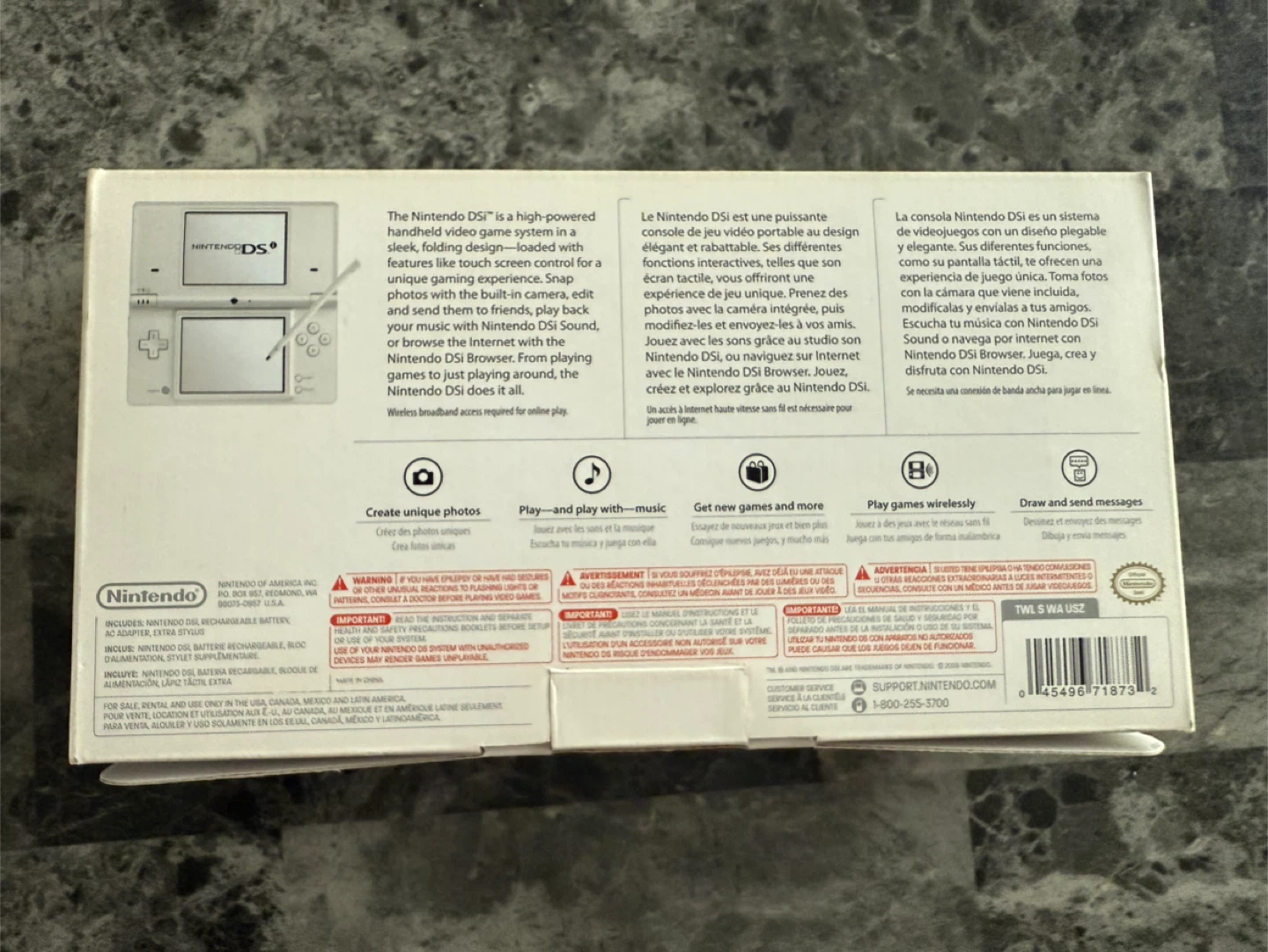 Nintendo DSi Original White with Box Great Condition TESTED - photo 2