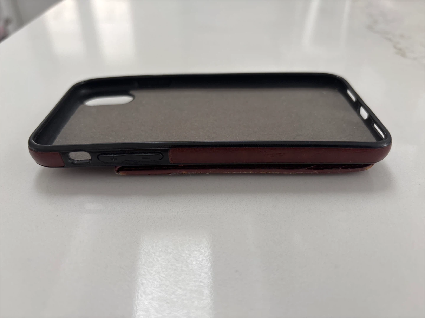 iPhone XS Max Brown Leather Wallet Case - photo 3