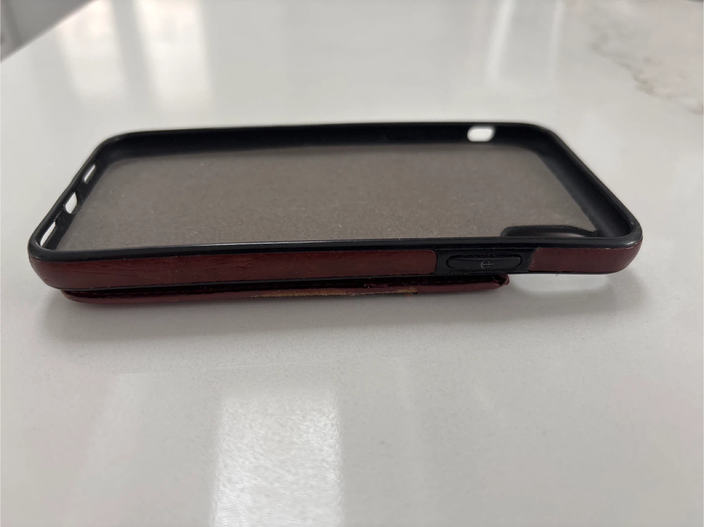 iPhone XS Max Brown Leather Wallet Case - photo 4