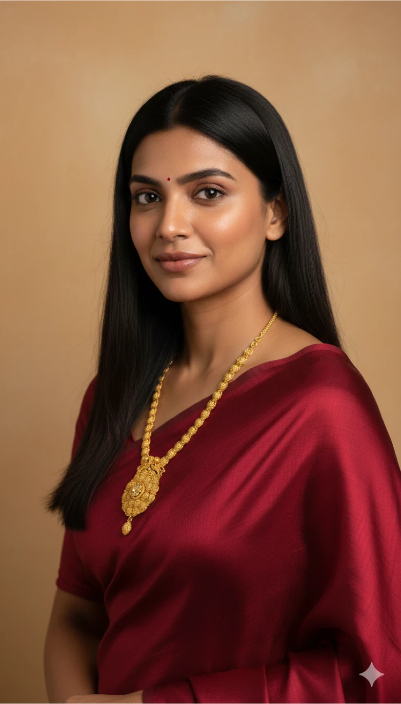 Necklace with gold detailing