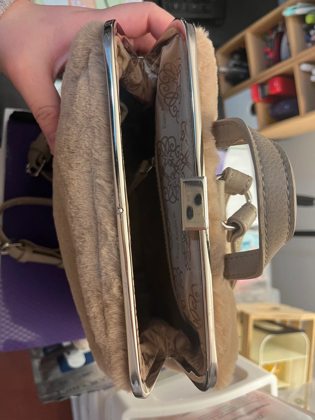 Enzo Angiolini Faux Fur Mini Backpack - photo 3