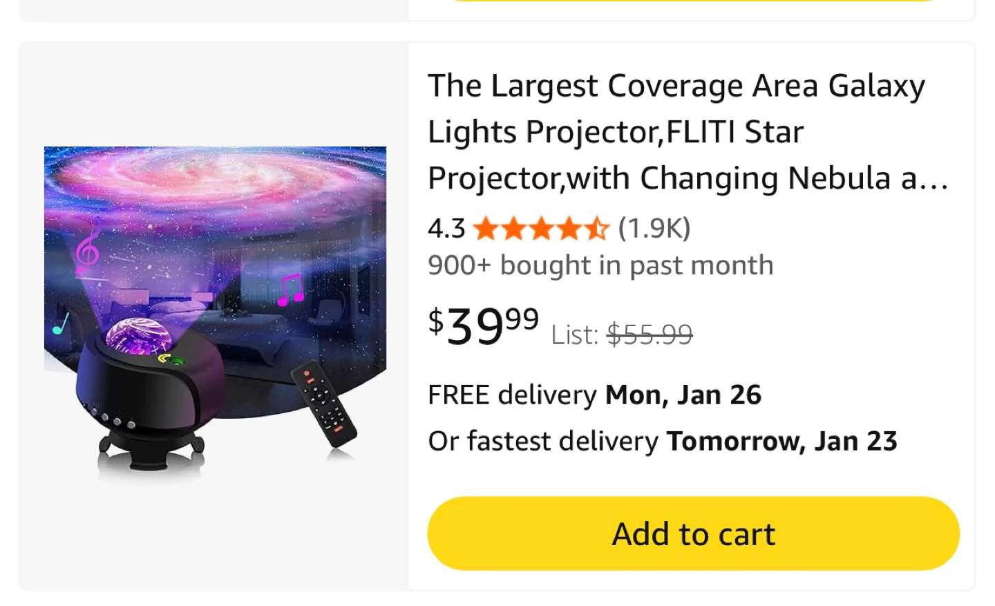 Galaxy Star Projector with Remote - photo 3