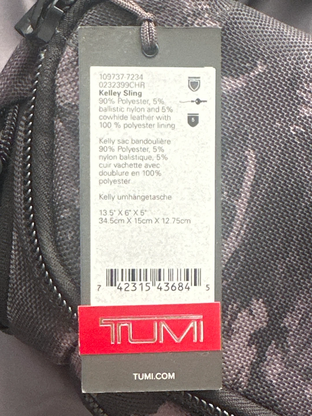 Tumi Kelley Sling Bag - New - photo 4