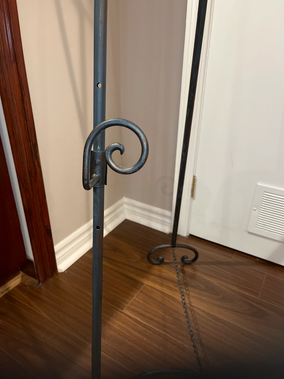 LARGE black rustic metal floor display easel - photo 4
