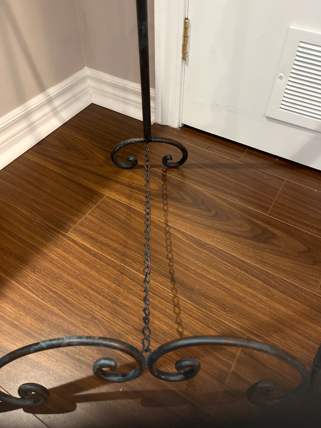 LARGE black rustic metal floor display easel - photo 3