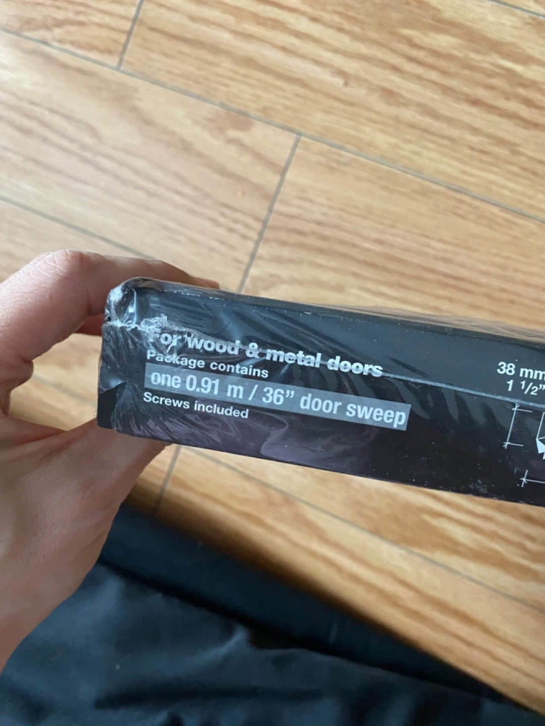 Brand New Stopdrafts Vinyl U-Shape Door Sweep - 36" - photo 2