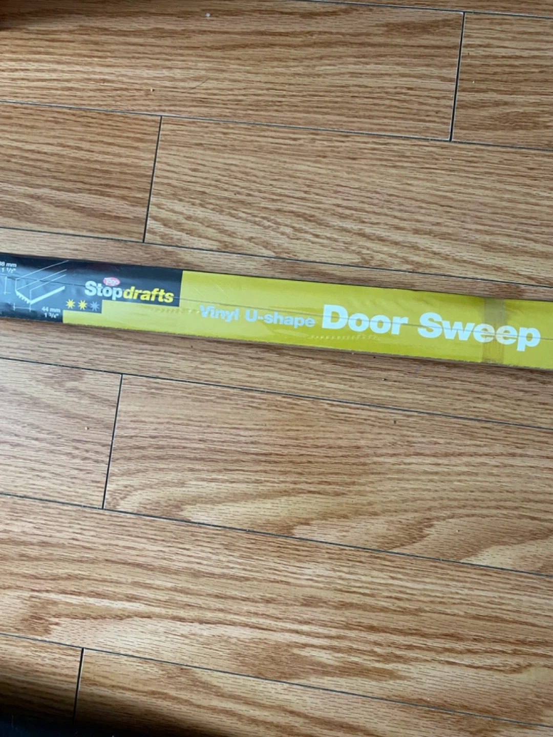 Brand New Stopdrafts Vinyl U-Shape Door Sweep - 36"