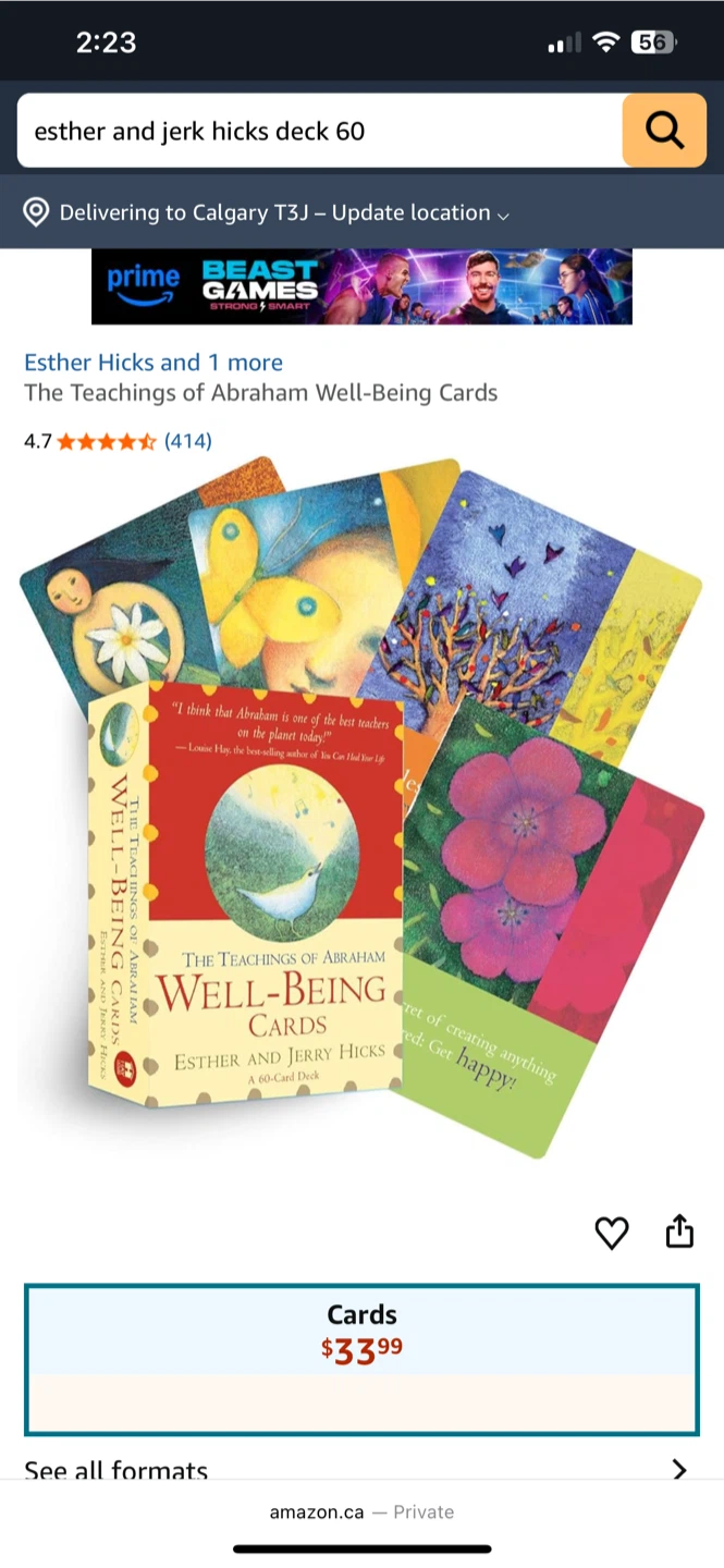 4 Abraham Hicks 60 card for wellbeing - photo 4