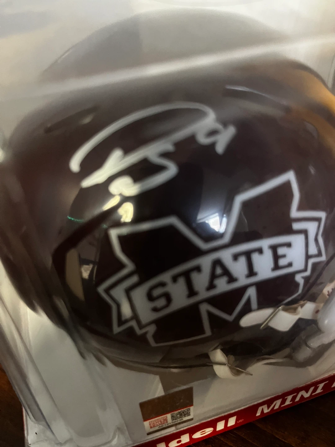 Riddell Mini Helmet - Mississippi singed helmet - photo 4