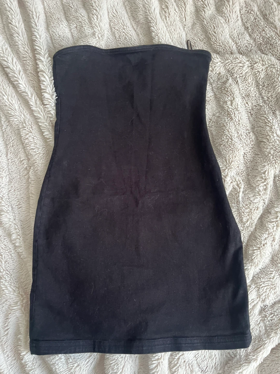 Zara Mini black strapless dress