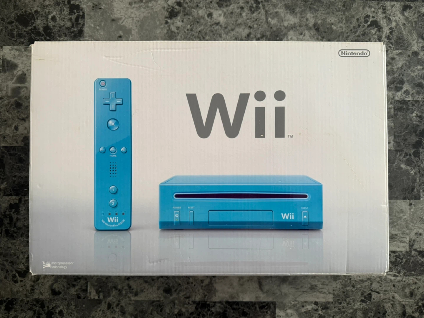 Nintendo Wii Limited Edition Blue Console Complete