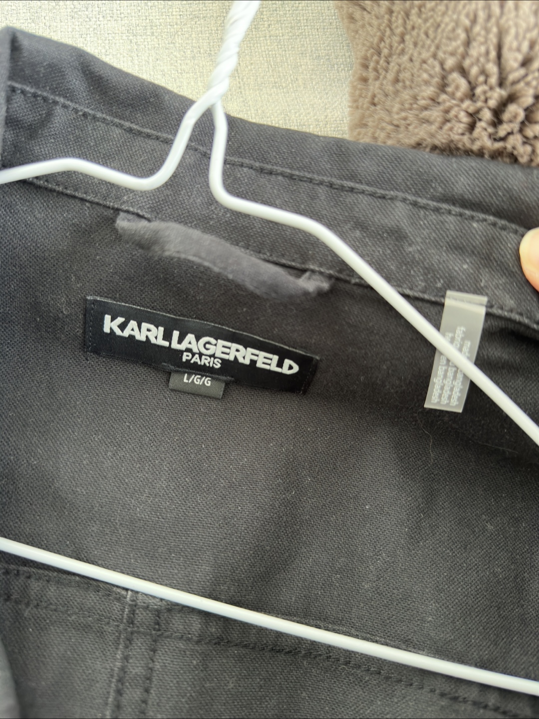 NEW Karl Lagerfeld Paris Black Jacket - Size L - photo 3
