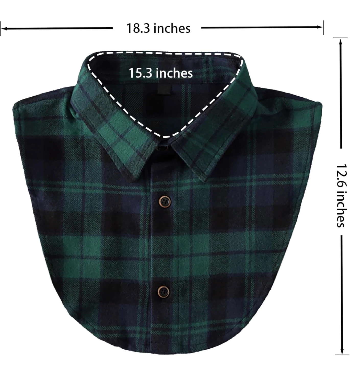Green Plaid Fake Collar - photo 5