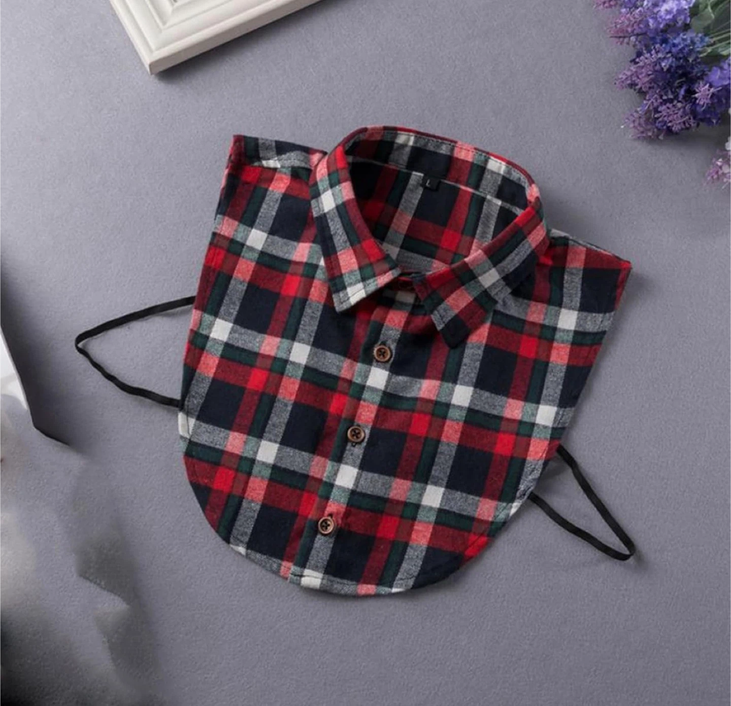 Detachable Plaid Collar - photo 2