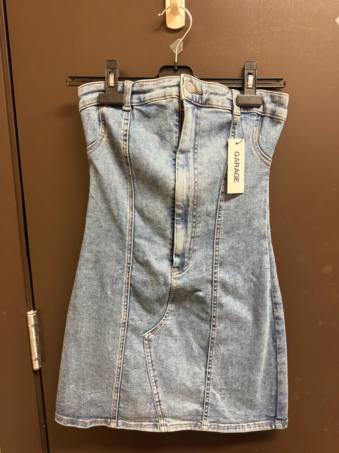 Garage Denim Tube Dress - XS