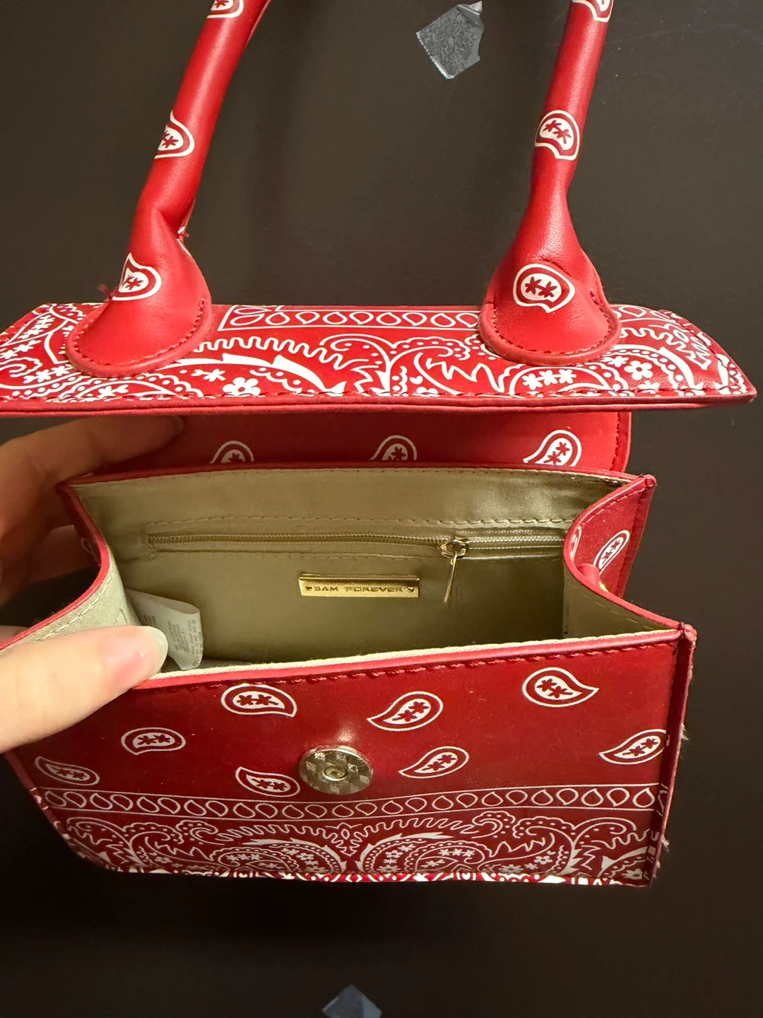 SAM FOREVER Red Bandana Mini Bag - photo 2