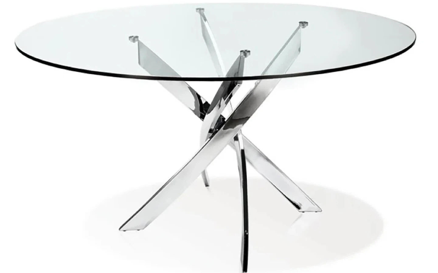 Round Glass Top Dining Table