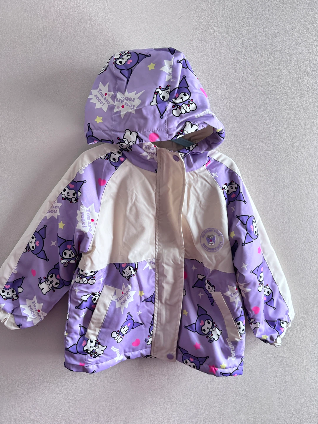 Kuromi Kids Purple & White Jacket Toddler size 5-6T