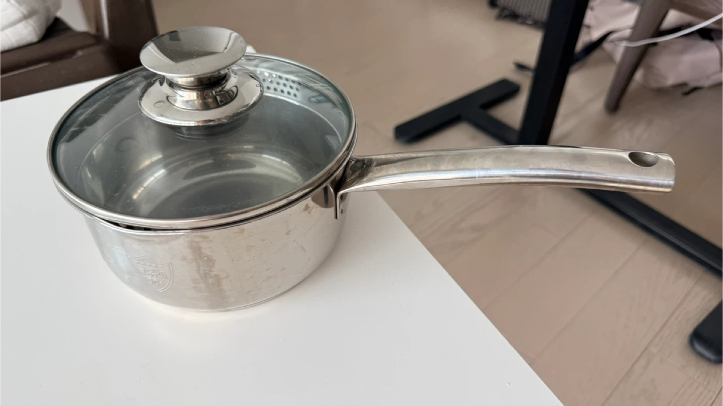 Stainless Steel Saucepan with Lid