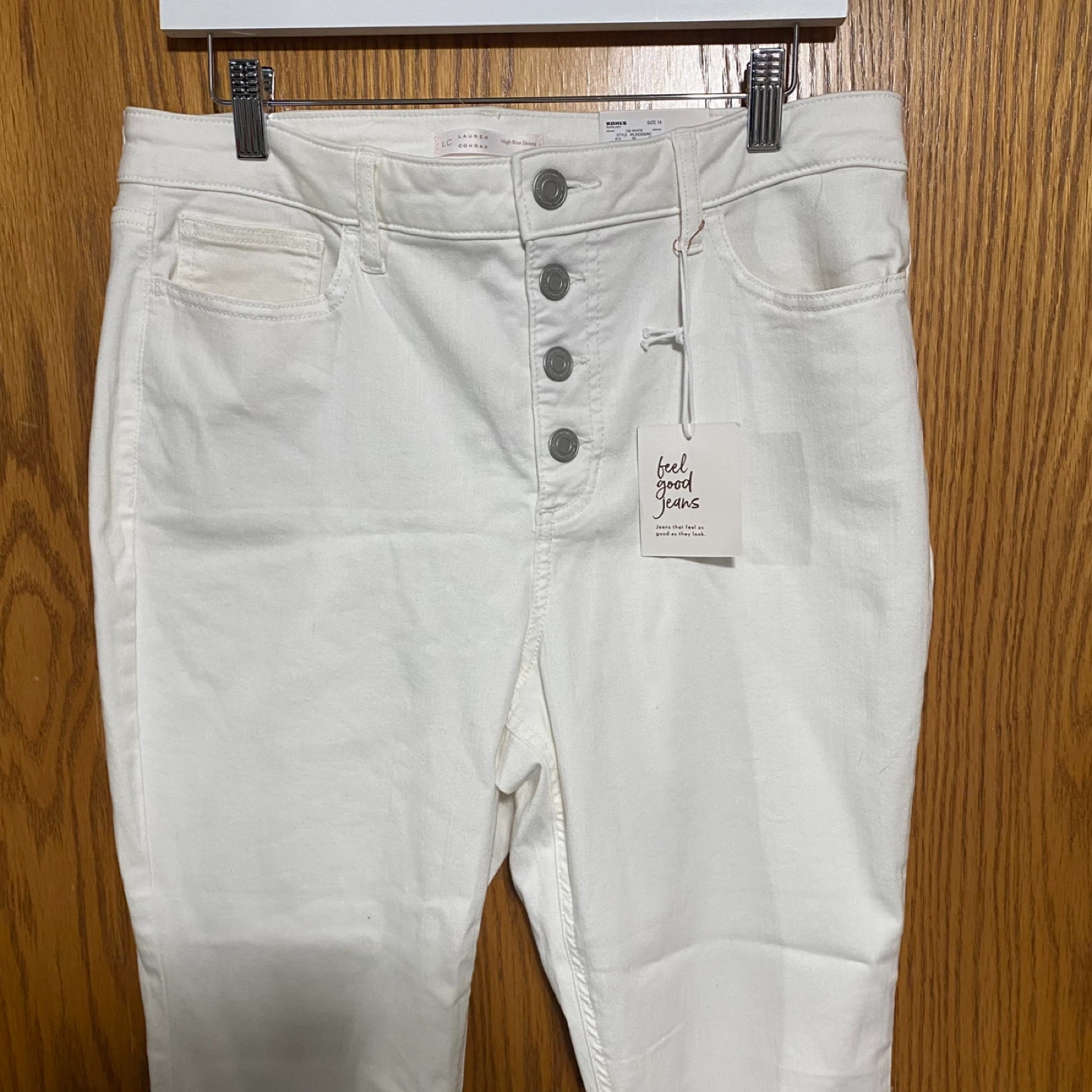 White High-rise skinny jeans by LC Lauren Conrad - photo 2