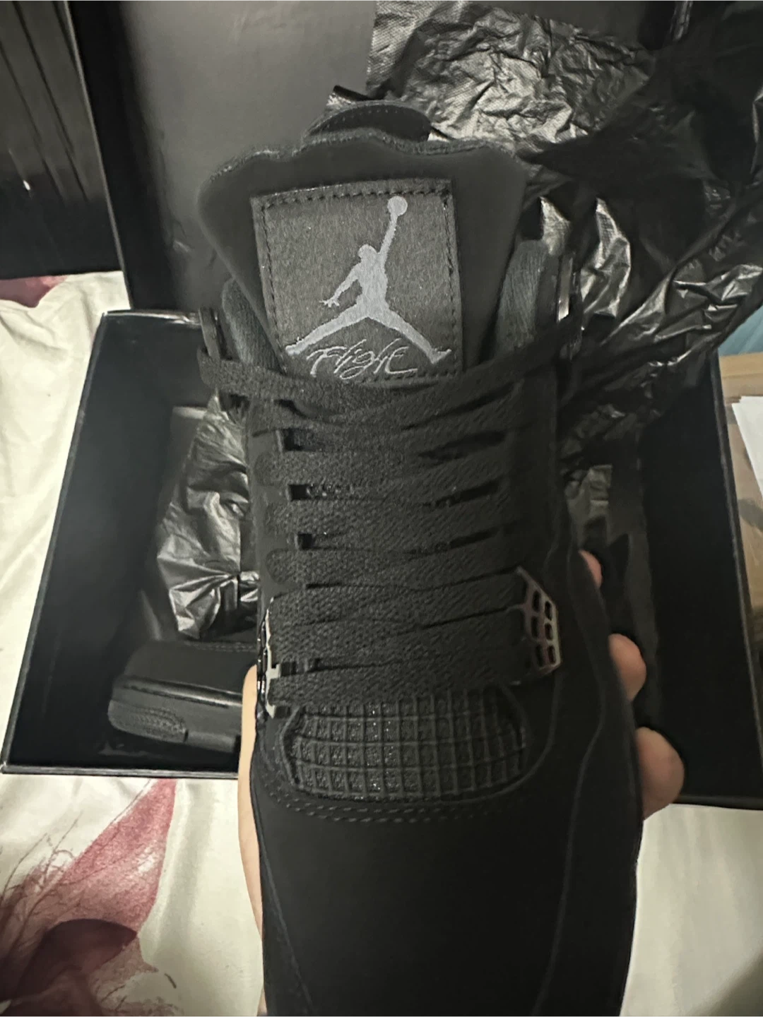 Jordan 4 Retro Black Cat - Size 8.5 - photo 2
