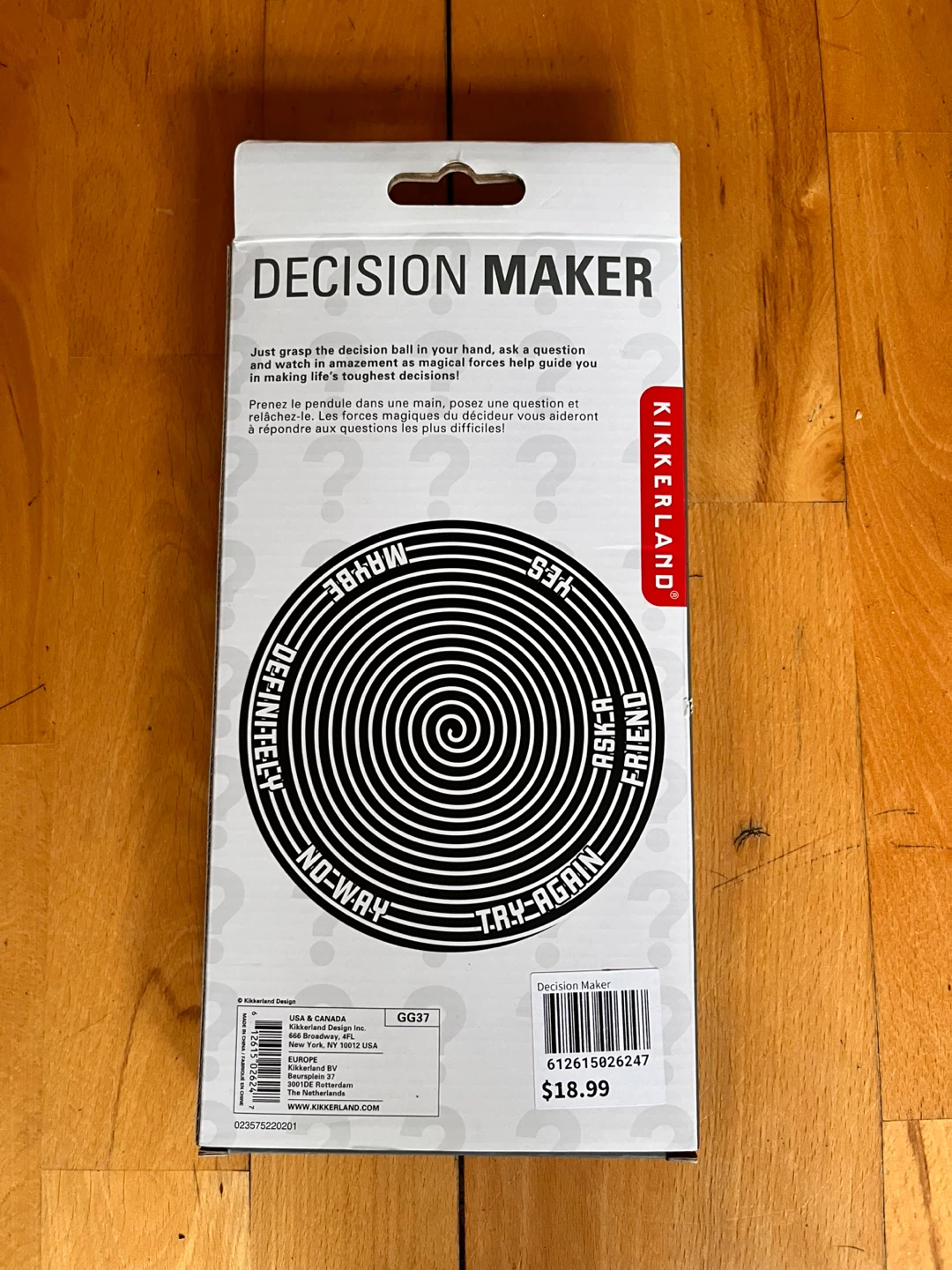 NEW Kikkerland Decision Maker - Stainless Steel Pendulum - photo 2