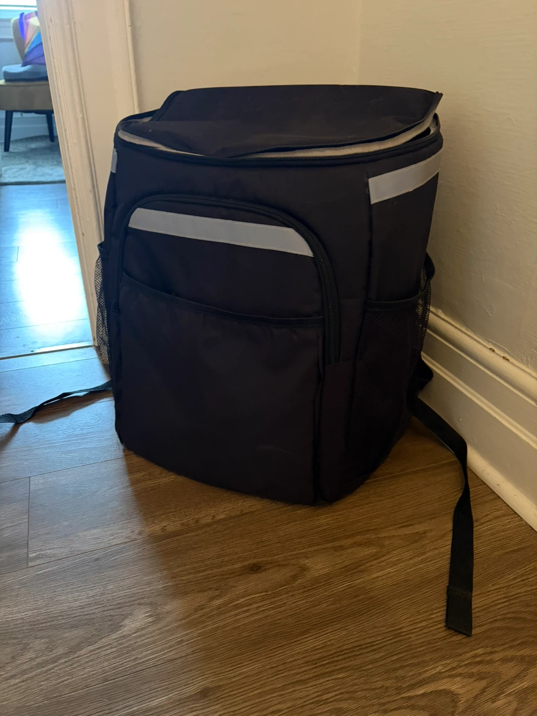 Insulated Food Delivery Backpack - Black