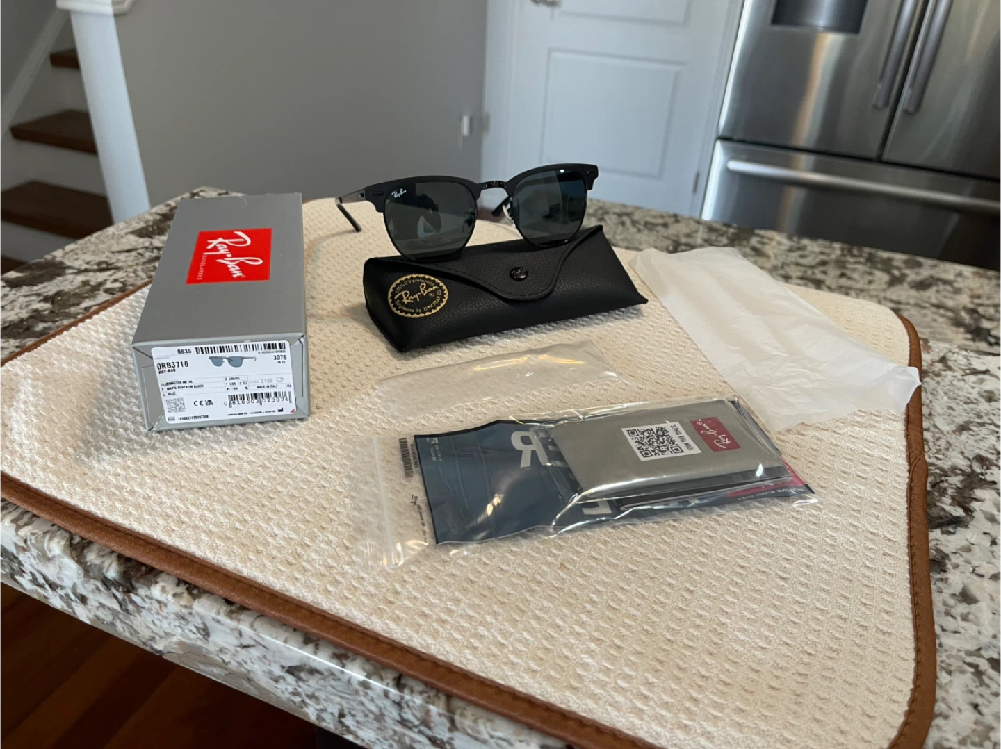 New Ray-Ban Clubmaster | Matte Black on Black. MADE IN ITALY 🇮🇹