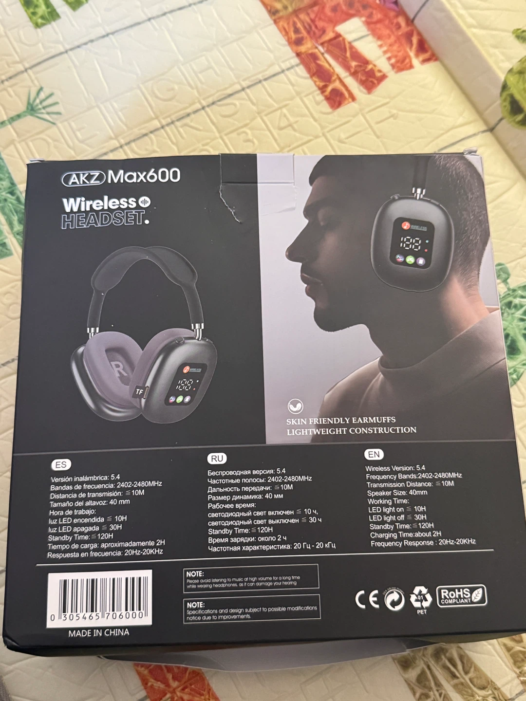 AKZ Max600 Wireless Headset - Like New! - photo 4