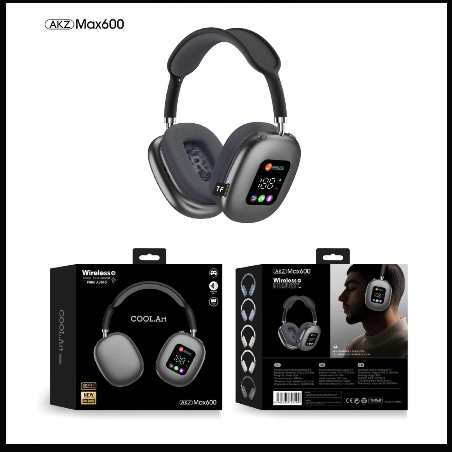 AKZ Max600 Wireless Headset - Like New! - photo 5
