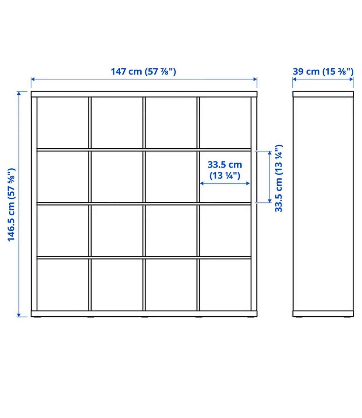 IKEA Kallax Shelf Unit - High Gloss White - photo 2
