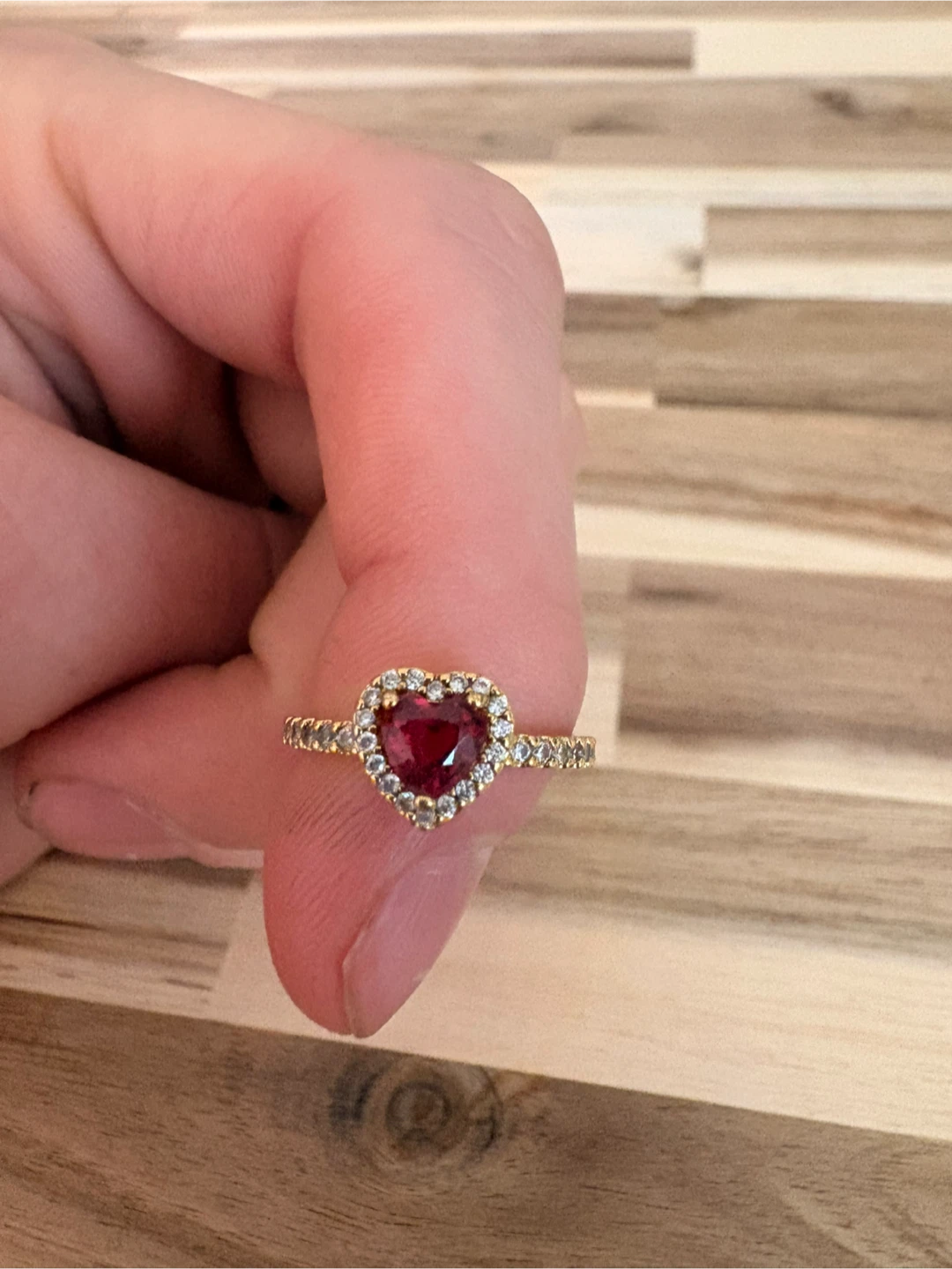 Pandora Gold Heart Ring - photo 2