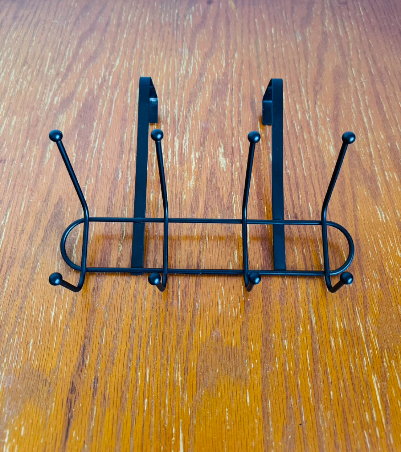 Over the Door Hook Rack - Black - photo 3