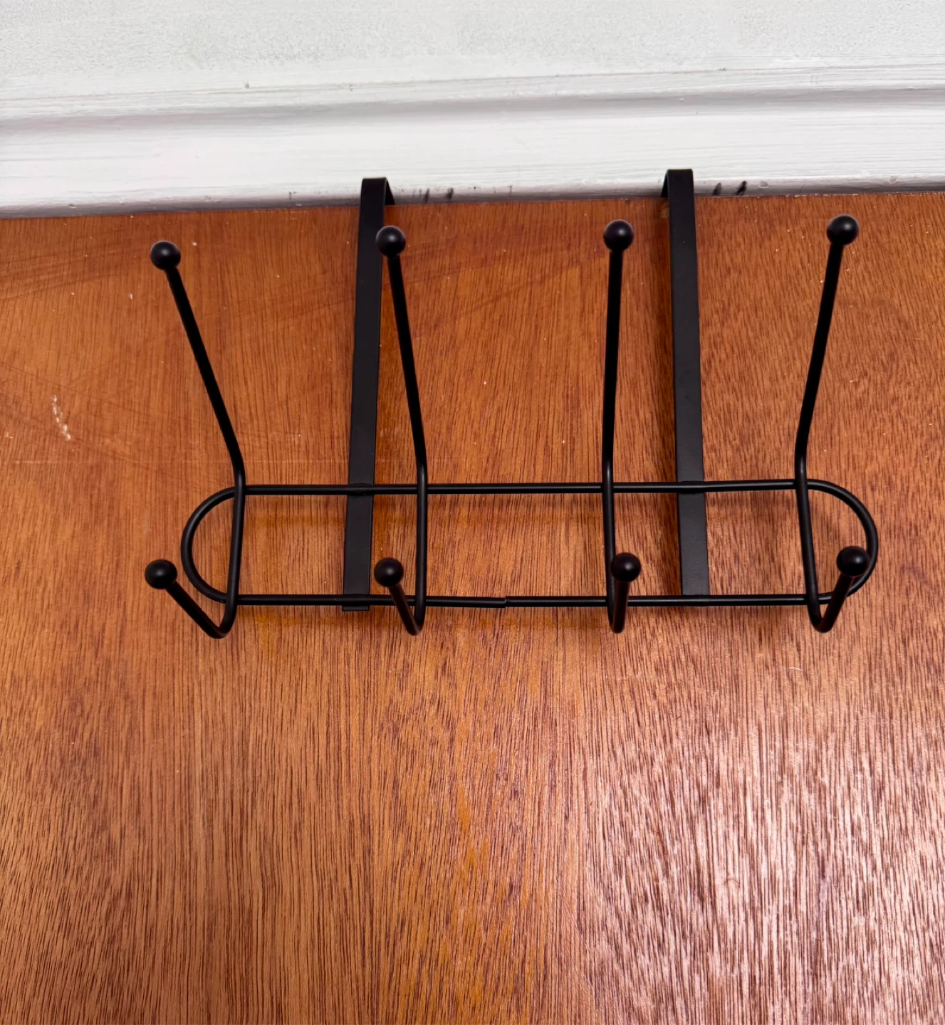 Over the Door Hook Rack - Black