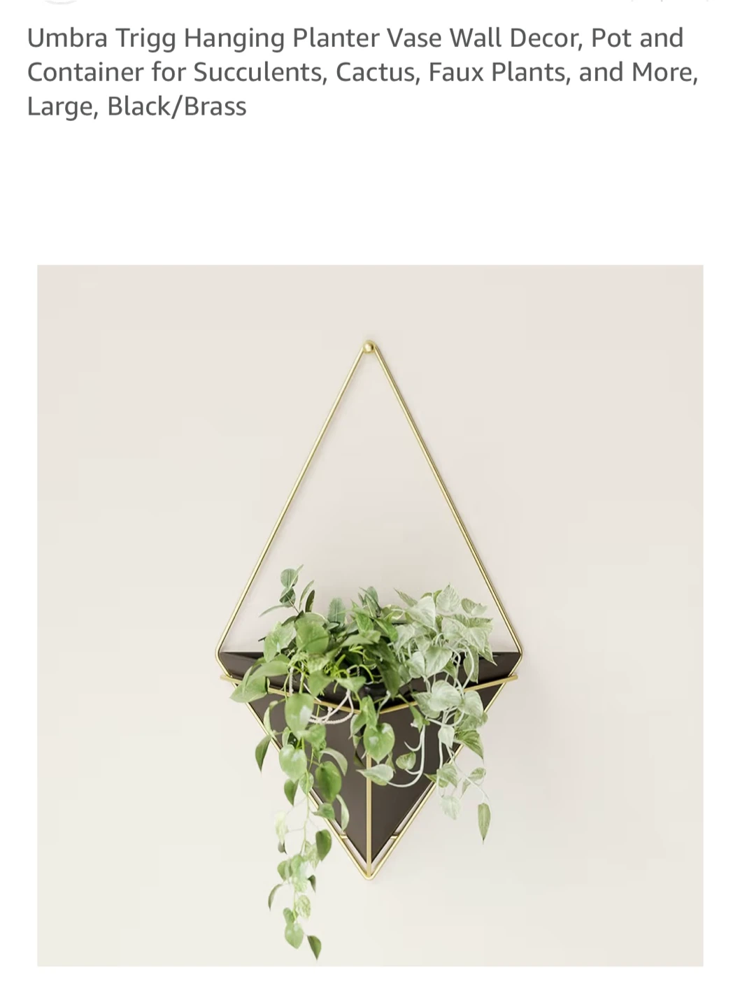 Hanging Diamond Planters - Set of 2 - photo 2