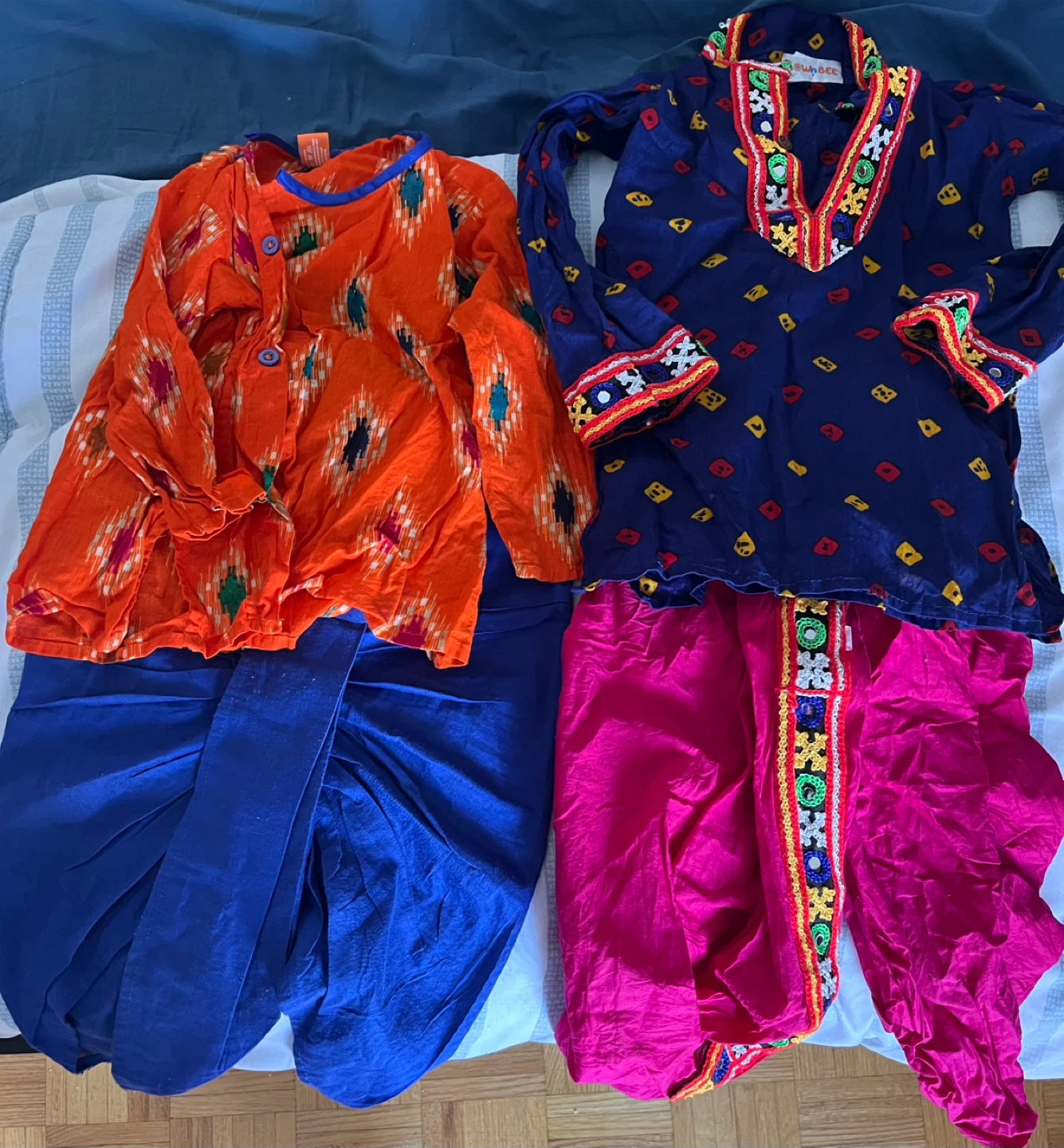 traditional indian kurta dhoti set(18-24 months)