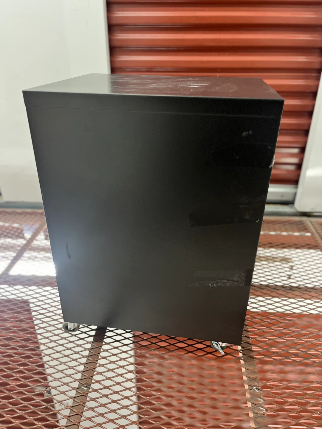 Black 3-Drawer Rolling File Cabinet - photo 4