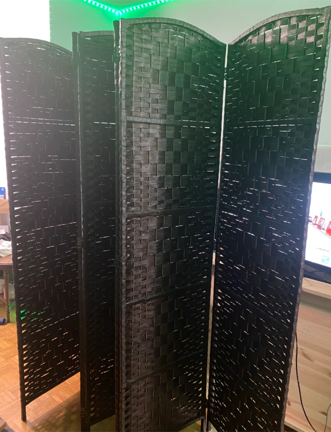 Woven Room Divider - Chestnut Brown - photo 2