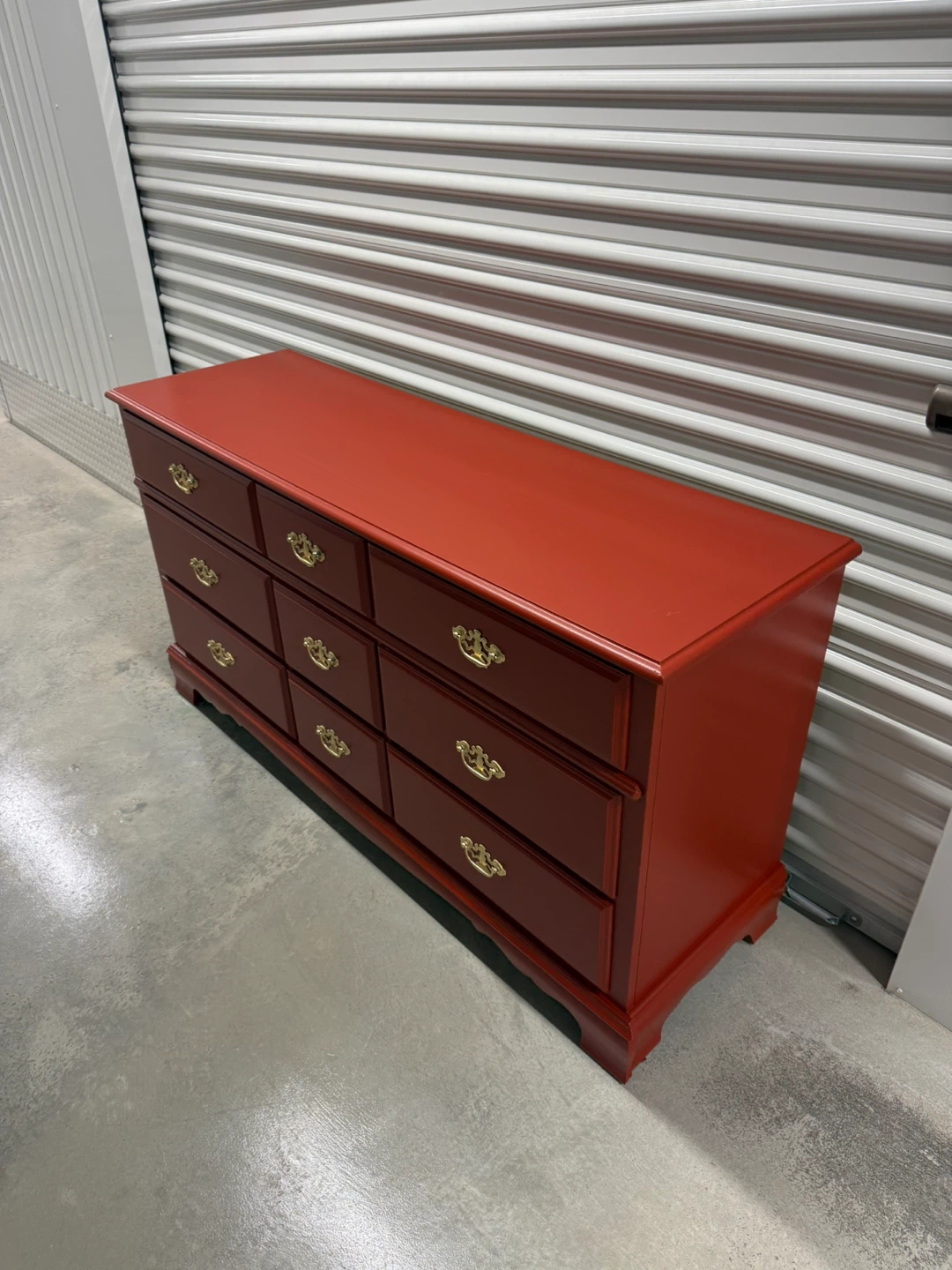 🚨Free Delivery NJ/NY Red Pepper Solid Wood Dresser - 9 Drawers - photo 2