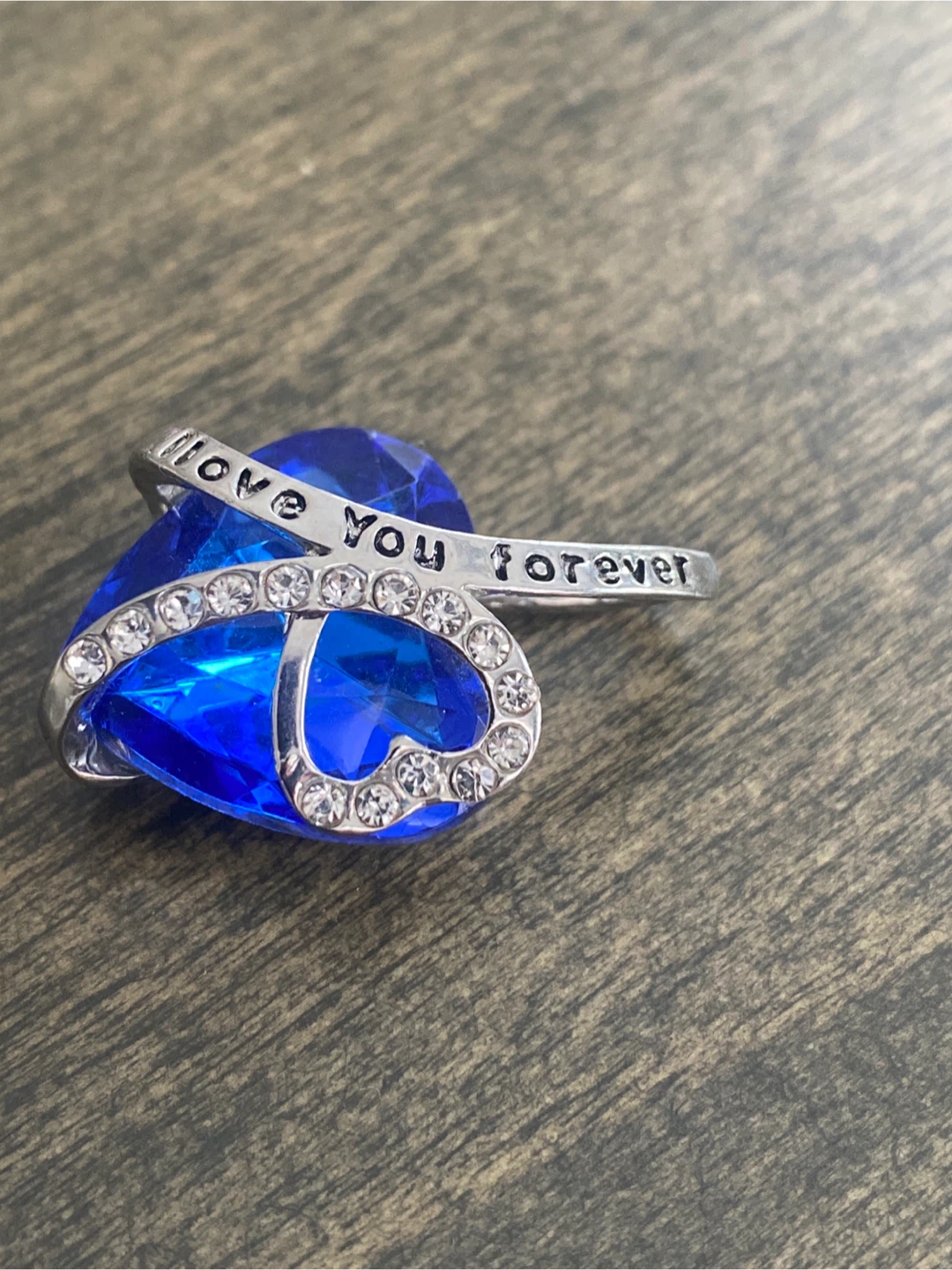 Blue Heart Crystal Pendant - Love You Forever - photo 3