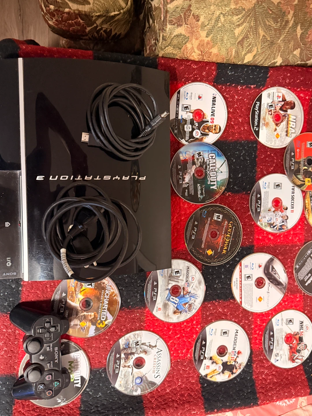 Sony PlayStation 3 (PS3) Console with Games - photo 2