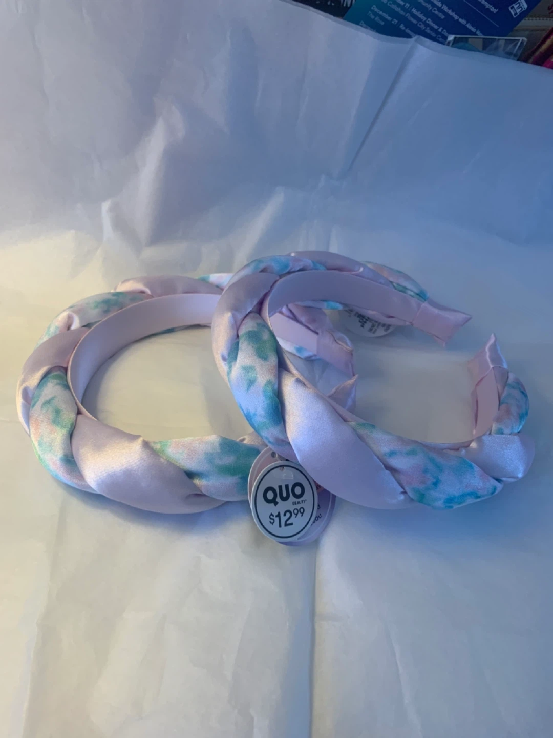 NEW Quo Braided Headband - Lilac & Blue - photo 2