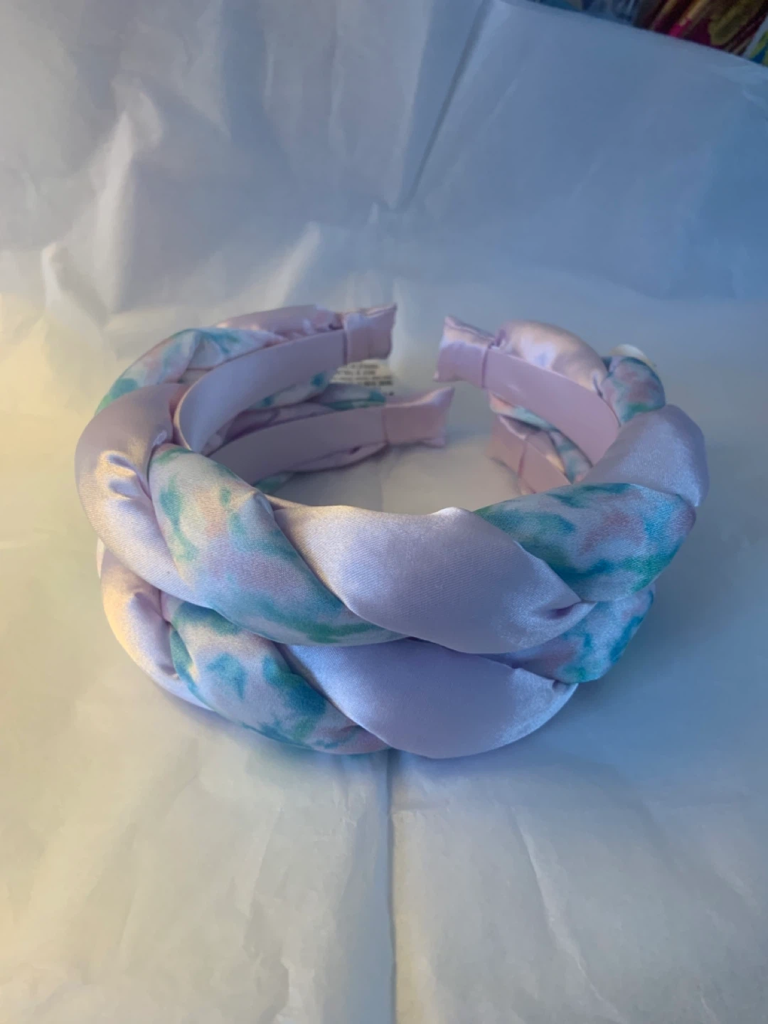 NEW Quo Braided Headband - Lilac & Blue
