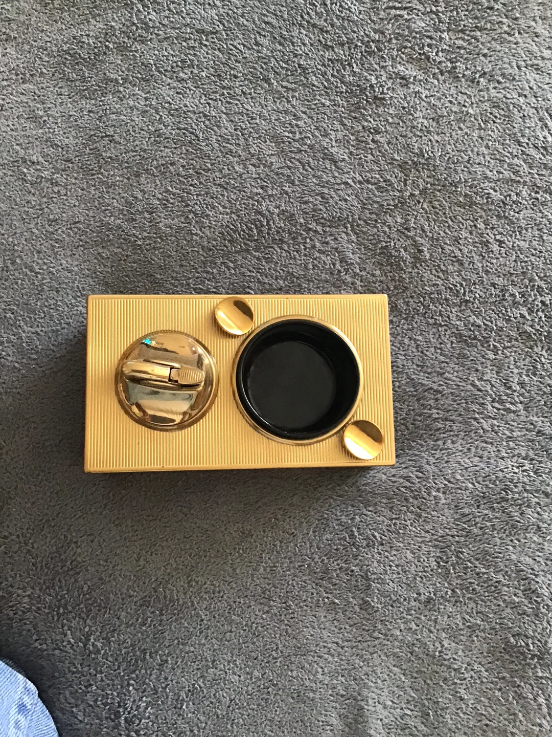 Vintage Table Lighter & Ashtray Set - photo 2