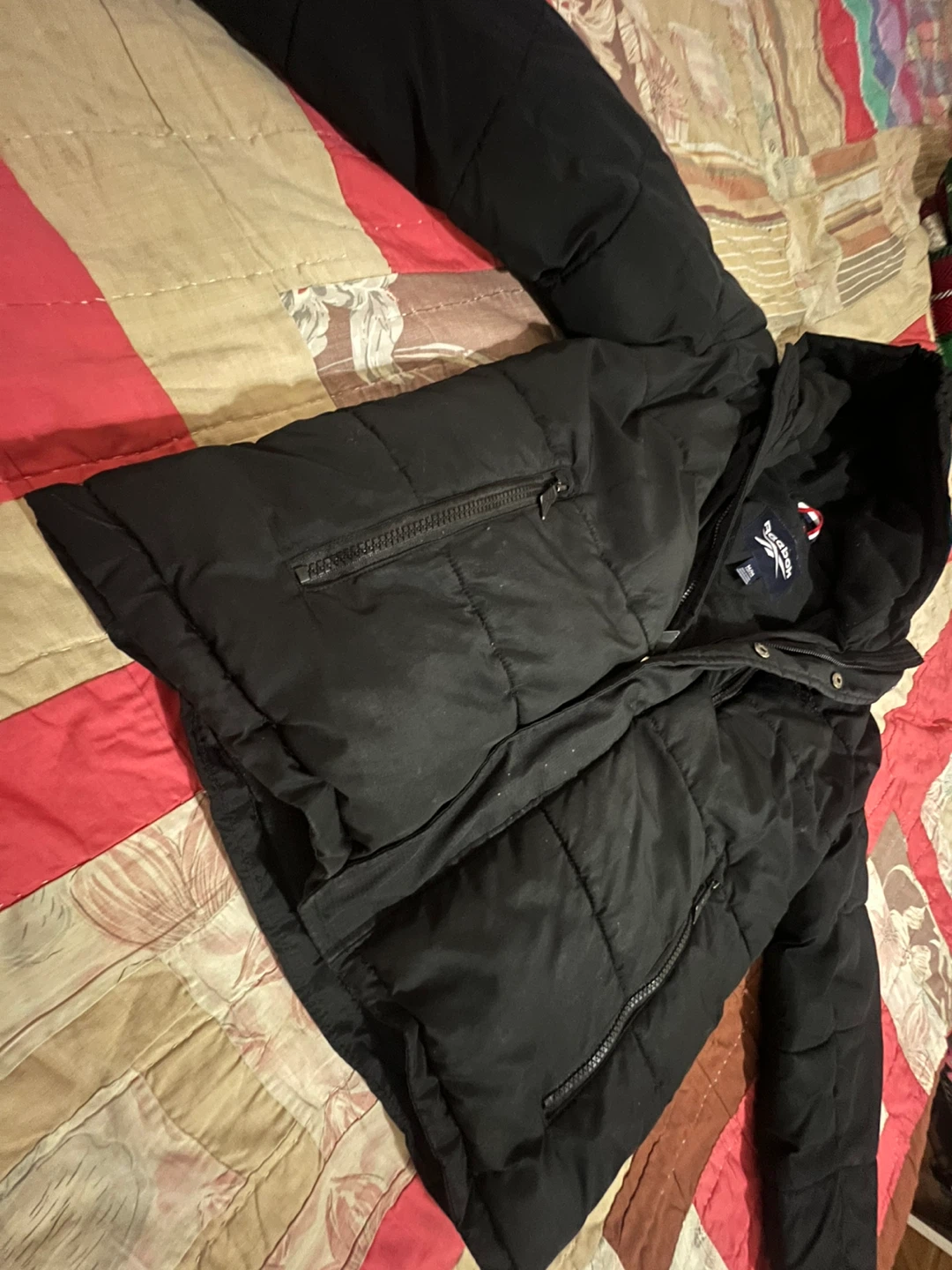 Reebok Black Puffer Jacket Size M (10/12) - photo 5
